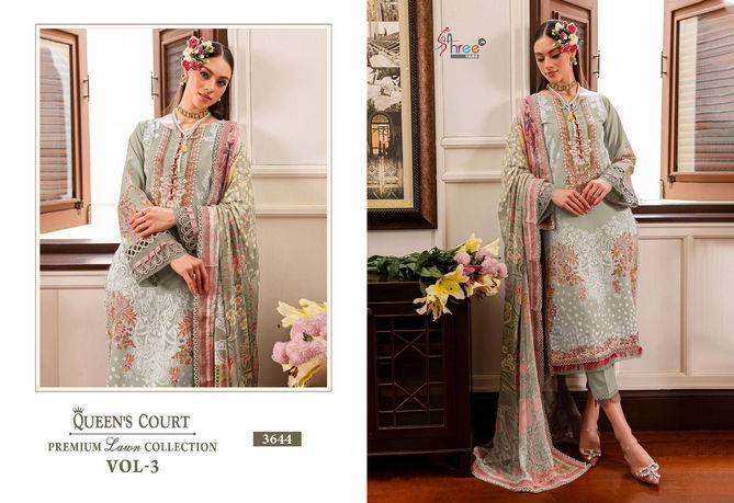 Queens Court Premium Vol 3 By Shree Cotton Pakistani Suits Wholesale Price In Surat
